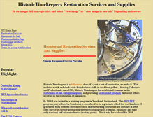 Tablet Screenshot of historictimekeepers.com